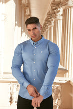 Load image into Gallery viewer, Father Sons Super Slim Stretch Light Blue Denim Long Sleeve - FS208