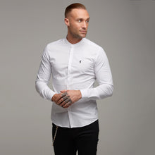 Load image into Gallery viewer, Father Sons Super Slim Stretch Classic White Grandad Collar - FS170