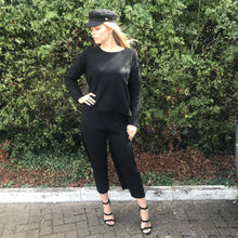 Load image into Gallery viewer, 'ELLA' Knit Black Lux Co Ord Set - CT087