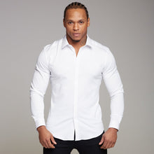 Load image into Gallery viewer, Father Sons Super Slim Luxe Ultra Stretch Classic White Long Sleeve - FS331
