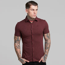 Load image into Gallery viewer, Father Sons Super Slim Burgundy Jersey Short Sleeve - FSH016