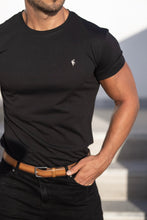 Load image into Gallery viewer, Father Sons Classic Black Crew with Silver Metal Emblem Decal FSH452