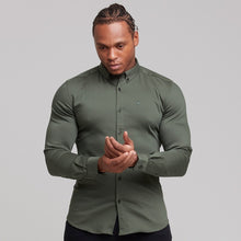 Load image into Gallery viewer, Father Sons Super Slim Stretch Khaki Denim Long Sleeve - FS211