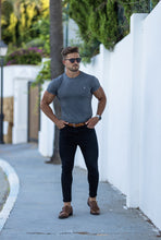 Load image into Gallery viewer, Father Sons Classic Dark Grey Crew with Silver Metal Emblem Decal FSH453