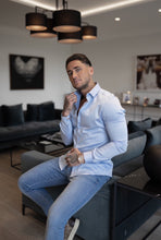 Load image into Gallery viewer, Father Sons Slim Sateen Classic Light Blue Long Sleeve - FS551