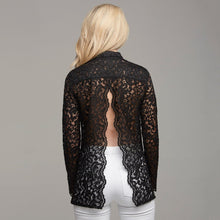 Load image into Gallery viewer, EVIE LACE BLACK OPEN BACK - CT033
