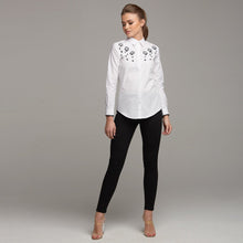 Load image into Gallery viewer, BLAKE ROSE EMBROIDERY SHIRT - CT042
