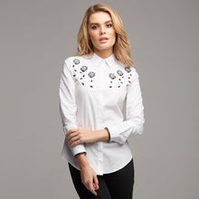 Load image into Gallery viewer, BLAKE ROSE EMBROIDERY SHIRT - CT042
