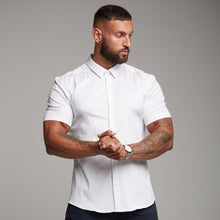 Load image into Gallery viewer, Father Sons Super Slim Luxe Ultra Stretch Classic White Short Sleeve -  FS332
