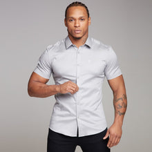 Load image into Gallery viewer, Father Sons Super Slim Luxe Ultra Stretch Light Grey Short Sleeve -  FS334
