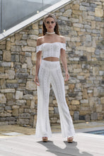 Load image into Gallery viewer, &#39;AYLA&#39; Knitted Co ord Trouser White - CTJ010
