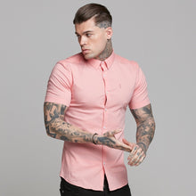 Load image into Gallery viewer, Father Sons Super Slim Ultra Stretch Pink Short Sleeve - FS519
