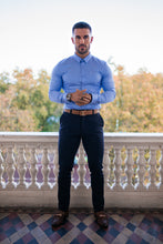 Load image into Gallery viewer, Father Sons Super Slim Luxe Ultra Stretch Cornflower Blue Long Sleeve -  FS385
