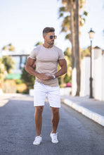 Load image into Gallery viewer, Father Sons Slim Fit White Sateen Shorts - FSH494
