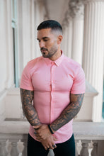 Load image into Gallery viewer, Father Sons Super Slim Luxe Ultra Stretch Pink Short Sleeve -  FS390
