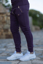 Load image into Gallery viewer, Father Sons Plum / Purple &amp; Gold Overhead Hoodie Top with Zipped Pockets - FSH485 (PRE ORDER / DISPATCH DATE 31ST AUGUST)
