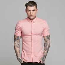 Load image into Gallery viewer, Father Sons Super Slim Ultra Stretch Pink Short Sleeve - FS519
