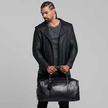 Load image into Gallery viewer, Father Sons Black Leather Jacket - FSH104
